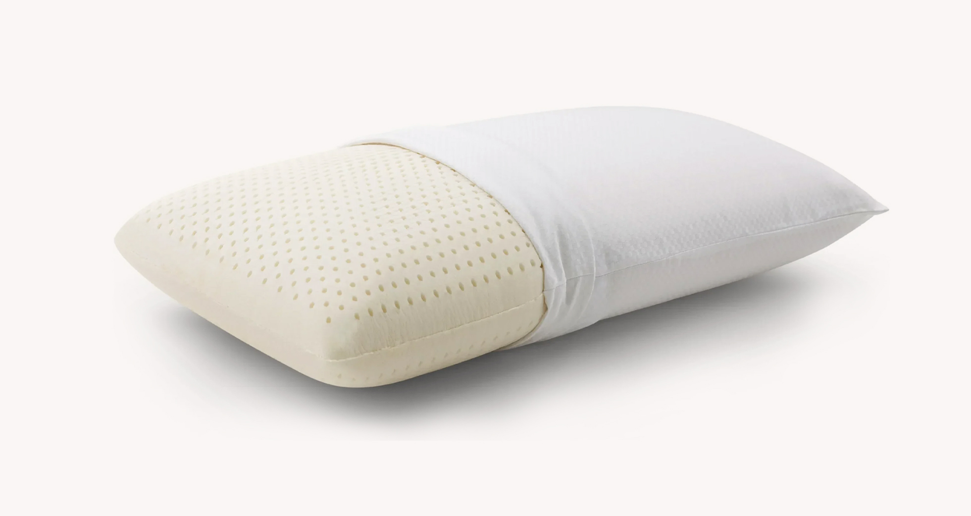 Latex pillow with pillowcase