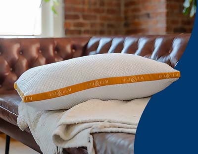 A photo of two Eli & Elm Memory Foam pillows