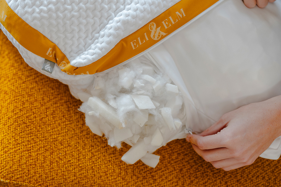 Your perfect pillow loft is <br/>only a zip away.