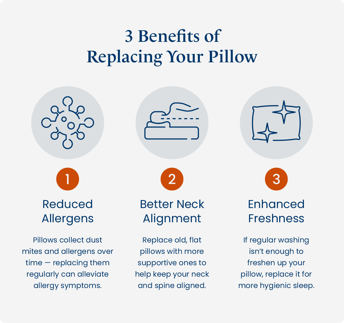 3 benefits of replacing your pillow.