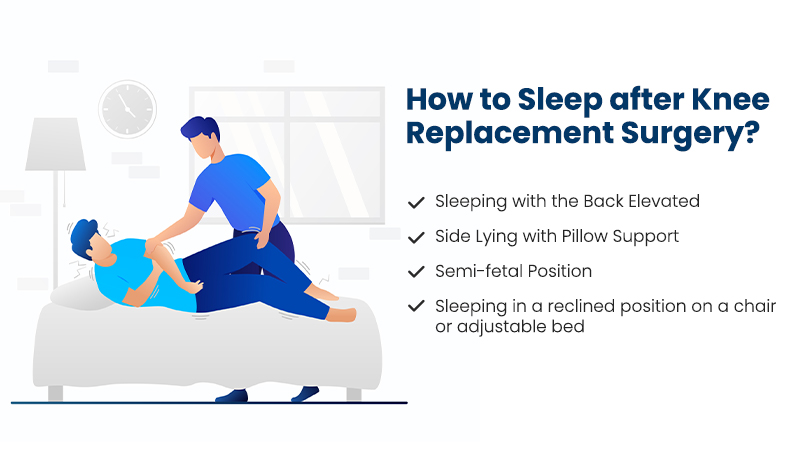 How to sleep after knee replacement surgery