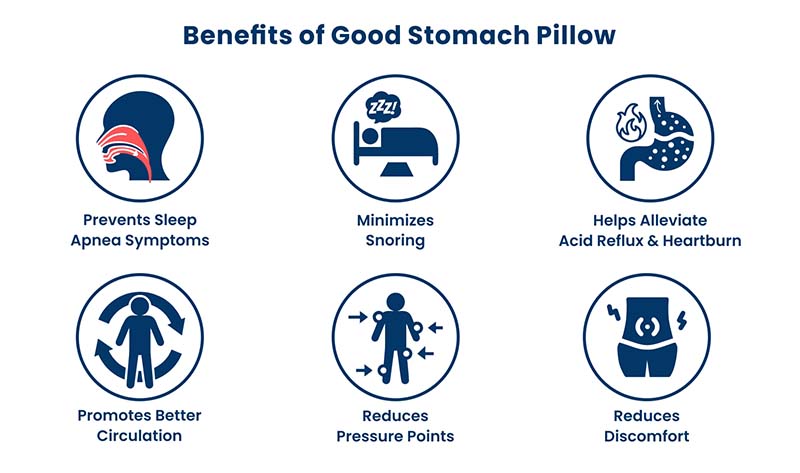 Health benefits of a good stomach pillow