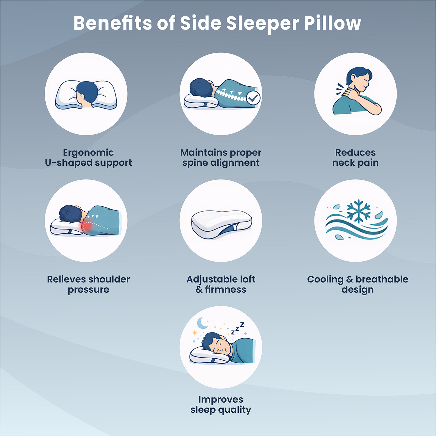 Benefits of a side sleeper pillow