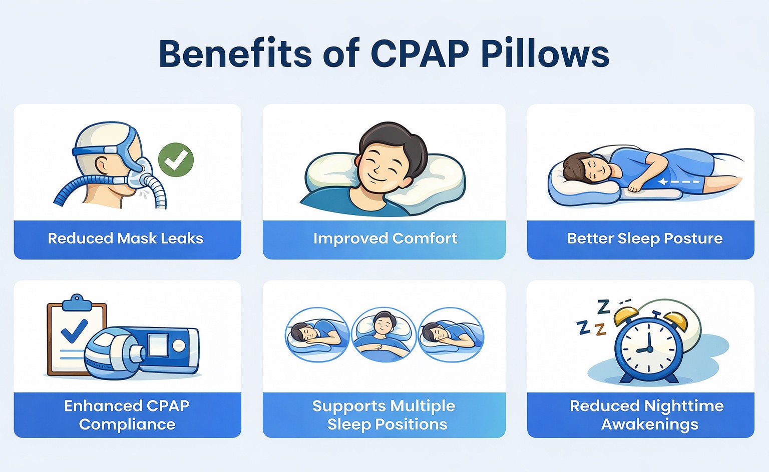 Benefits of using CPAP pillows.
