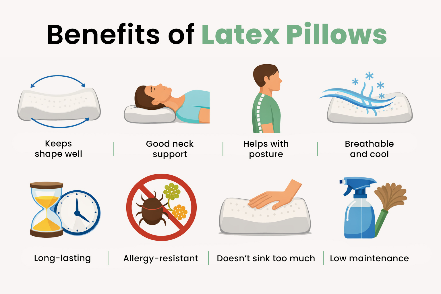 Benefits of latex pillows