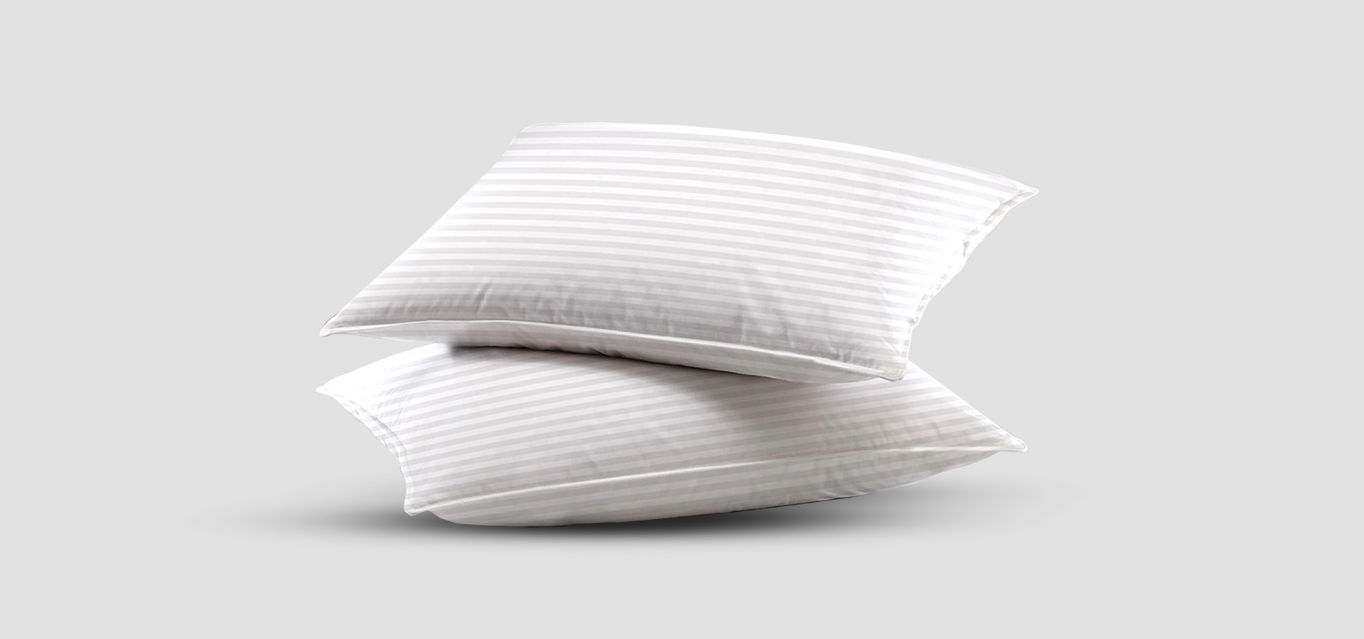 White microfiber pillowcases.